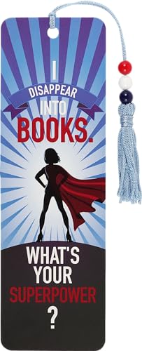 I Disappear into Books Beaded Bookmark von Peter Pauper Press