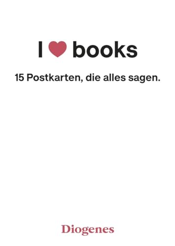 I Love Books: Postkartenbuch