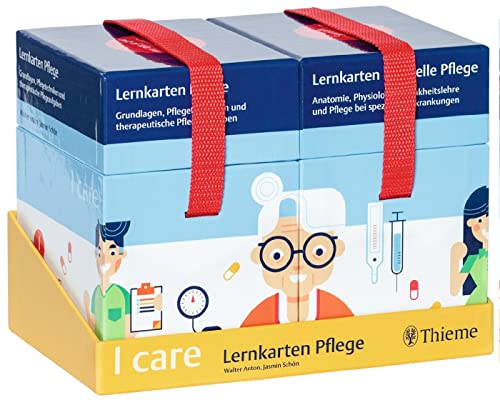 I care Lernkarten Pflege - Set (im Umkarton) von Georg Thieme Verlag