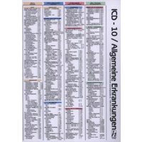ICD-10 Schlüssel Mini-Poster - allgemeine Erkrankungen DIN A4