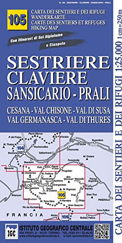 IGC Wanderkarte Sestrière (Carta. Monti)