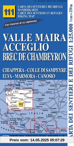 IGC Italien 1 : 25 000 Wanderkarte 111 Valle Maira