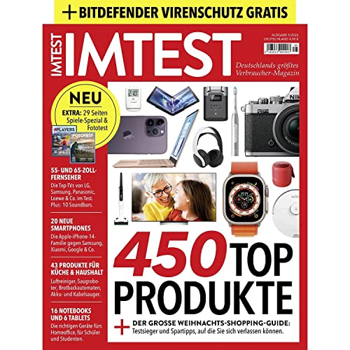 IMTEST Weihnachts-Shopping Guide - Deutschlands größtes Verbraucher-Magazin: Das IMTEST Magazin No. 05/2022