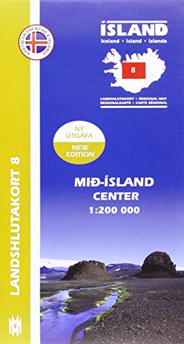 IRK 08 Mid-Island / Island Hochland Regionalkarte 1 : 200 000 (Central Iceland Map 1: 200 000: Regional map 8) IRK 08 Mid-Island / Island Hochland Regionalkarte 1 : 200 000 (Central Iceland Map 1: 200 000: Regional map 8)
