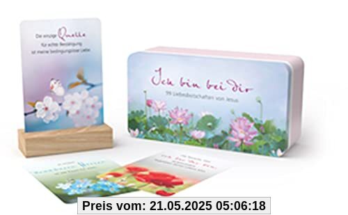 Ich bin bei dir - Blechdose: 99 Liebesbotschaften von Jesus. Ich bin bei dir - Blechdose: 99 Liebesbotschaften von Jesus.