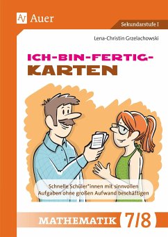 Ich-bin-fertig-Karten Mathematik Klassen 7-8 von Auer Verlag in der AAP Lehrerwelt GmbH