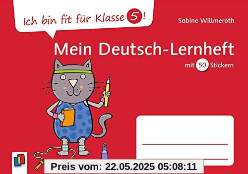 Ich bin fit für Klasse 5! Mein Deutsch–Lernheft: mit 50 Stickern