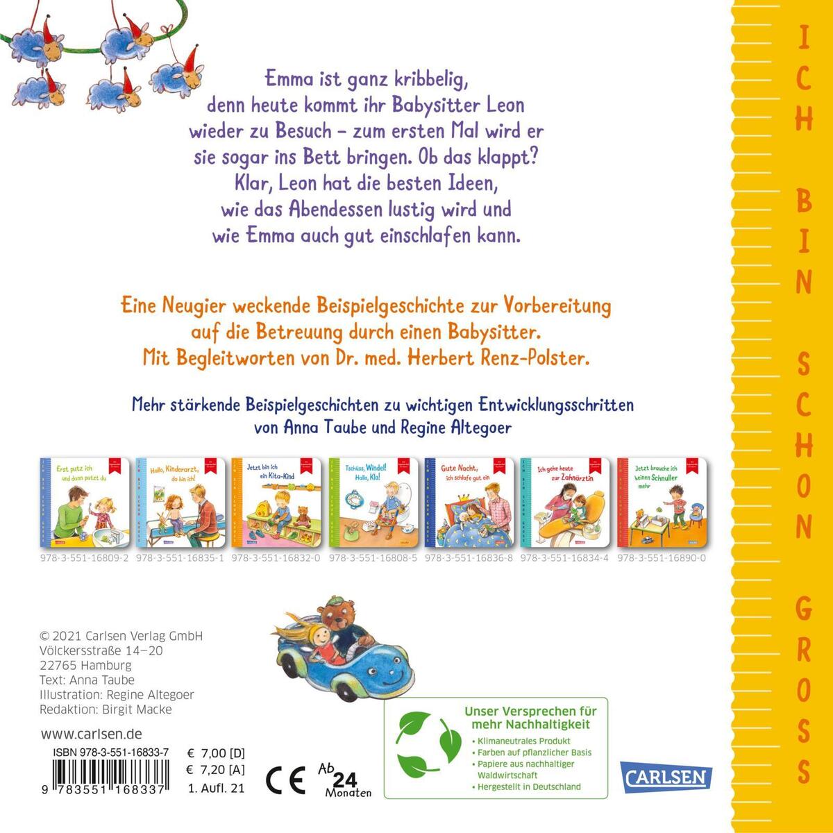 Ich bin schon groß: Mein Babysitter ist toll! Ich bin schon groß: Mein Babysitter ist toll! von Carlsen Verlag GmbH