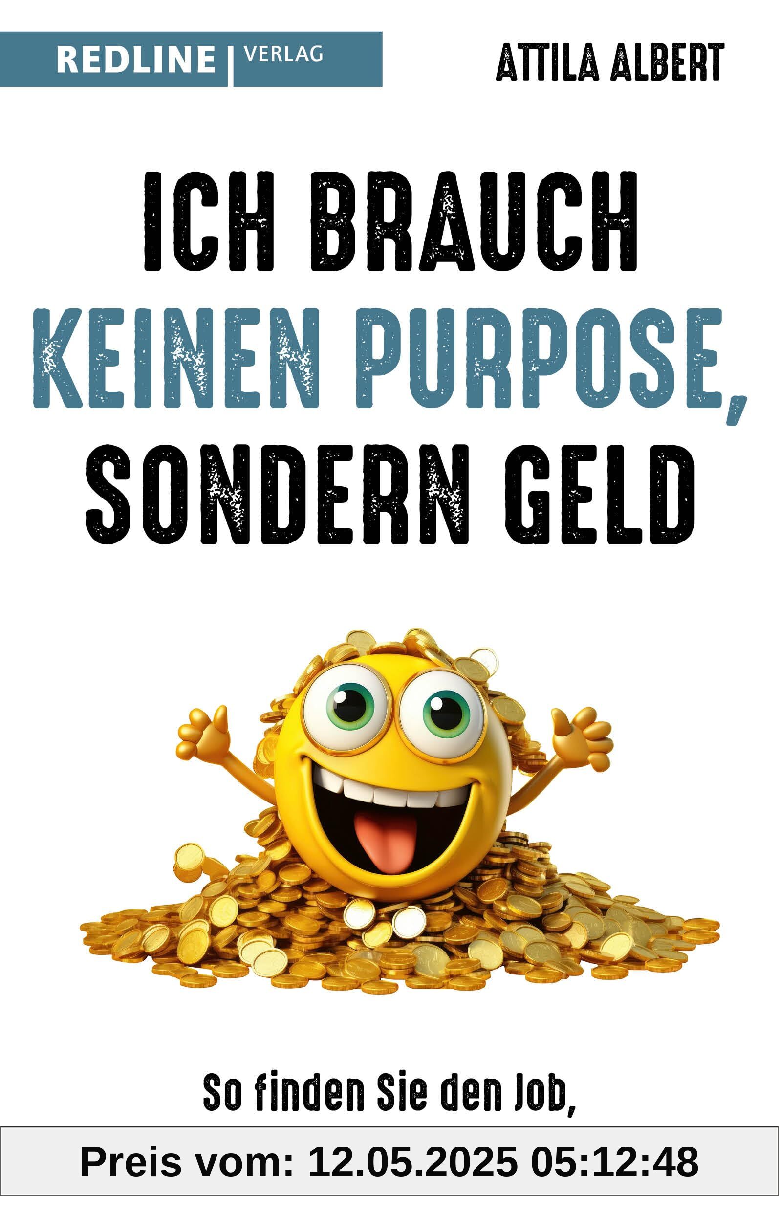 Ich brauch keinen Purpose, sondern Geld: So finden Sie den Job, der wirklich zu Ihnen passt. Ein Plädoyer für mehr Realismus und Pragmatismus bei der Jobsuche