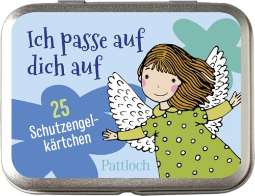 Ich passe auf dich auf - 25 Schutzengelkärtchen: Dein Schutzengel für jeden Tag: 25 Karten in Metalldose. Für Kinder ab 5 Jahren (Kleine Geschenke zur Einschulung & für die Schultüte)