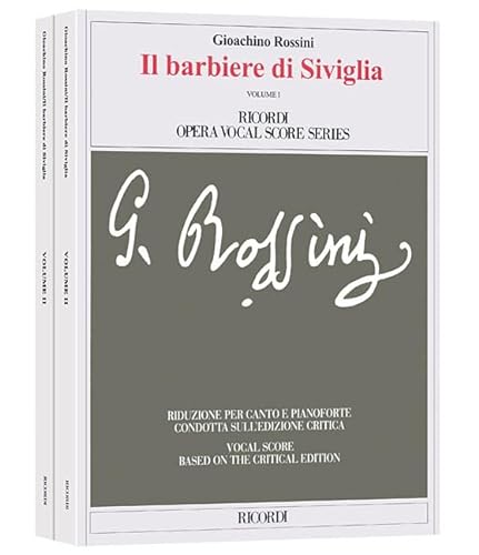 Il Barbiere Di Siviglia: Vocal Score Based on the Critical Edition (Ediz.critica delle opere di G.Rossini)