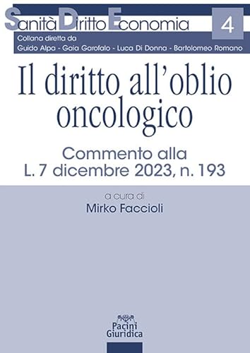 Il diritto all’oblio oncologico. Commento alla L. 7 dicembre 2023, n. 193 (Sanità diritto economia) von Pacini Giuridica