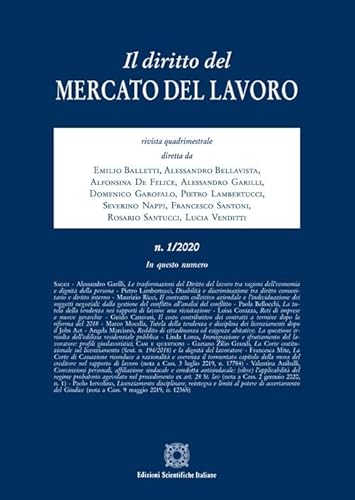 Il diritto del mercato del lavoro (2020) (Vol. 1) von Edizioni Scientifiche Italiane