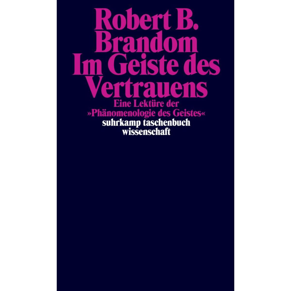 Im Geiste des Vertrauens von Suhrkamp Verlag