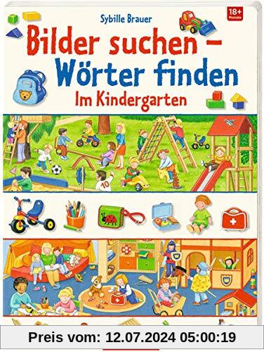 Im Kindergarten (Bilder suchen – Wörter finden)