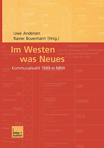 Im Westen was Neues - Kommunalwahl 1999 in NRW
