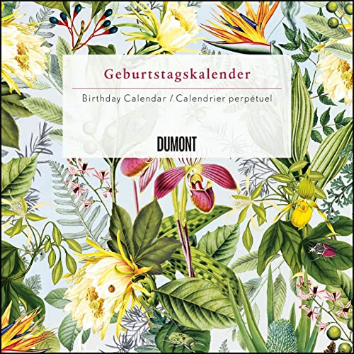 Immerwährender Geburtstagskalender floral – Archive by Portico Designs – Quadrat-Format 24 x 24 cm: Birthday Calendar - Calendrier perpétuel von Dumont Kalenderverlag