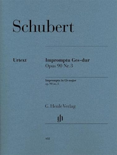 Impromptu Ges-Dur Op 90/3 d 899. Klavier: Instrumentation: Piano solo (G. Henle Urtext-Ausgabe) von Henle, G. Verlag