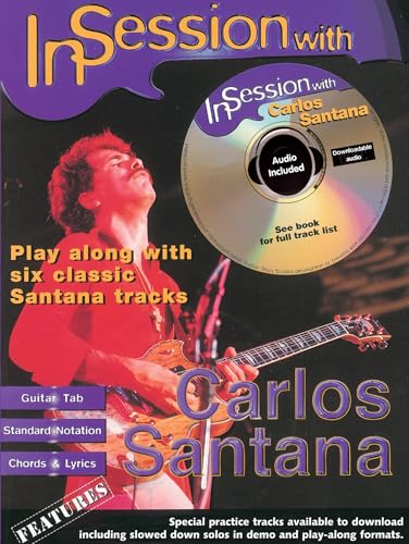 In Session With Carlos Santana: (Guitar Tab): Guitar Tab, Book & CD