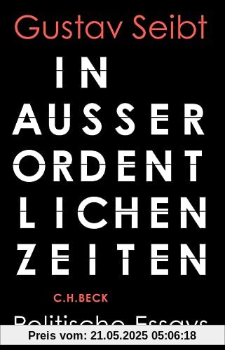 In außerordentlichen Zeiten: Politische Essays