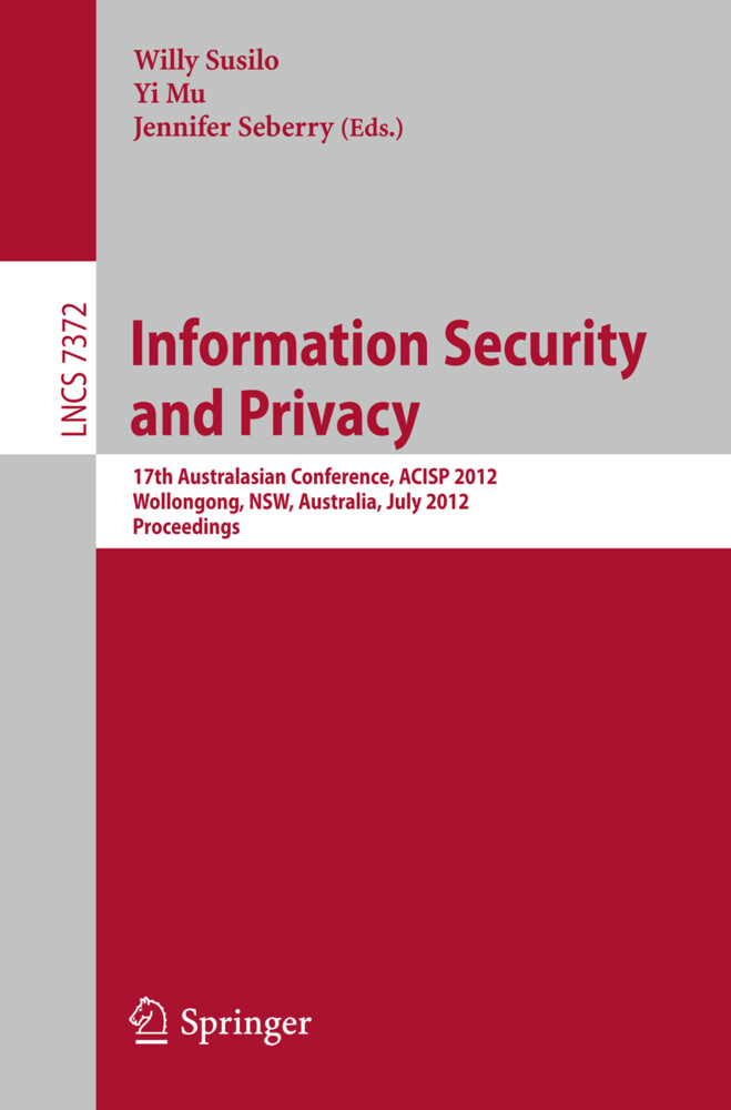 Information Security and Privacy von Springer Berlin Heidelberg