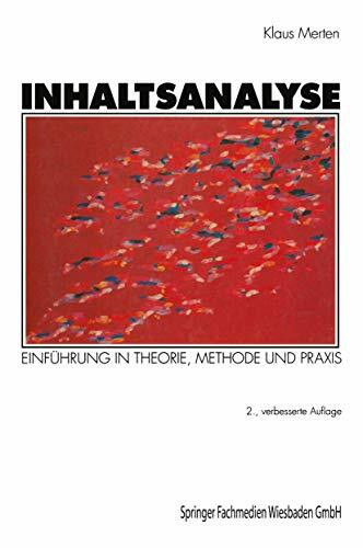 Inhaltsanalyse: "Einführung In Theorie, Methode Und Praxis"