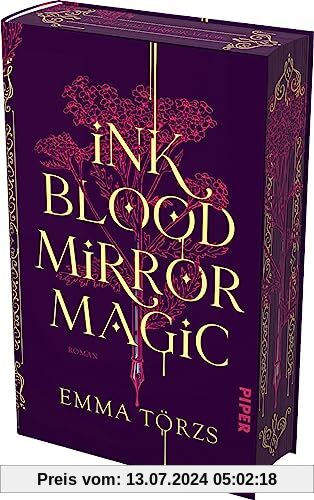 Ink Blood Mirror Magic: Roman | Mit limitiertem Farbschnitt | Ein fesselnder Fantasyroman über Familie, Verrat und die Macht, die Bücher über uns haben