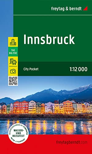 Innsbruck, Stadtplan 1:8.000, freytag & berndt: City Pocket, Innenstadtplan, wasserfest und reißfest (freytag & berndt Stadtpläne) von Freytag-Berndt und ARTARIA