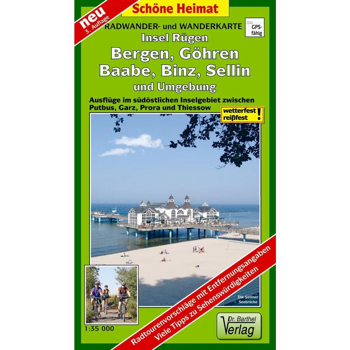 Insel Rügen: Bergen, Göhren, Baabe, Binz, Sellin und Umgebung Radwander- und Wan... Insel Rügen: Bergen, Göhren, Baabe, Binz, Sellin und Umgebung Radwander- und Wan... von Barthel Dr.