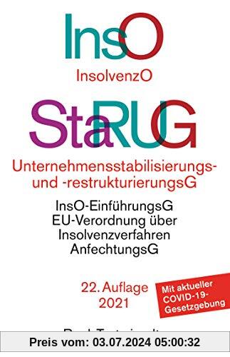 Insolvenzordnung (InsO) / Unternehmensstabilisierungs- und -restrukturierungsgesetz (StaRUG) (Beck-Texte im dtv)