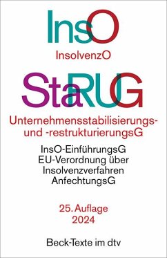 Insolvenzordnung / Unternehmensstabilisierungs- und -restrukturierungsgesetz von Beck Juristischer Verlag / DTV