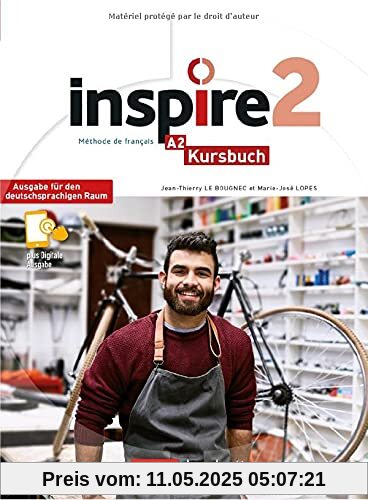 Inspire 2 – Ausgabe für den deutschsprachigen Raum: Kursbuch mit Audio-/Videos online, Code und Parcours digital®