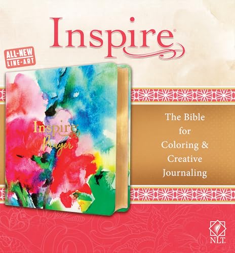 Inspire Prayer Bible NLT (Leatherlike, Joyful Colors with Gold Foil Accents): The Bible for Coloring & Creative Journaling von Tyndale House Publishers