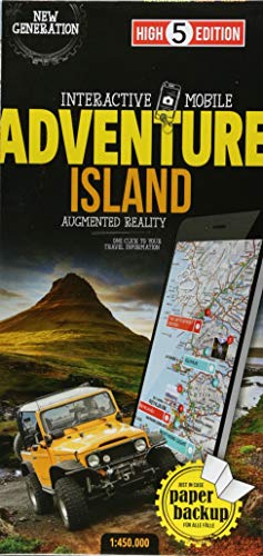 Interactive Mobile ADVENTUREMAP Island: "Adventure"-Karte Island 1:450 000 (High 5 Edition ADVENTURE Collection) von High 5 Edition