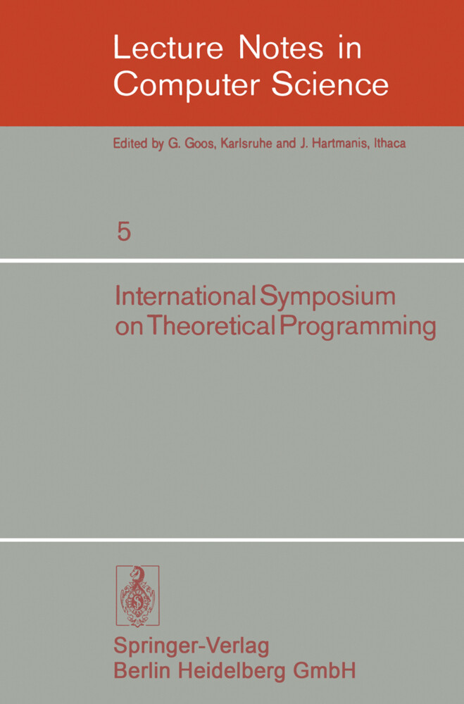 International Symposium on Theoretical Programming von Springer Berlin Heidelberg