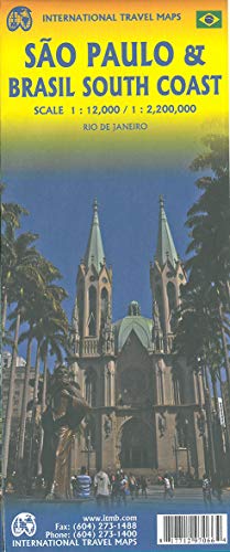 International Travel Map ITM Sao Paulo: Stadtplan Sao Paulo