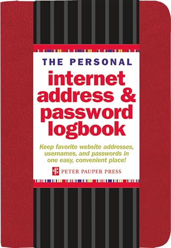 The Personal Internet Address & Password Logbook - Red