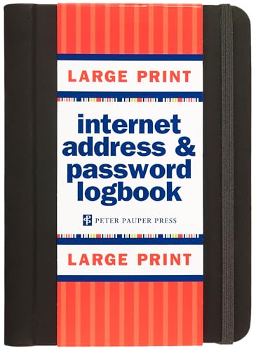 Internet Log Bk Large Print Black von Peter Pauper Press