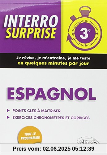 Interro Surprise Espagnol Troisième