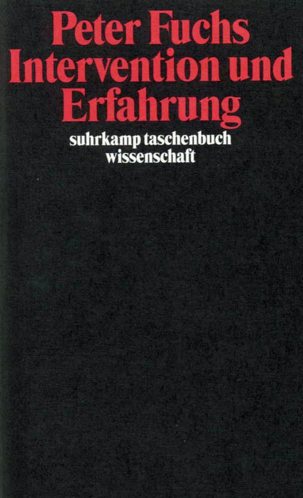 Intervention und Erfahrung von Suhrkamp Verlag