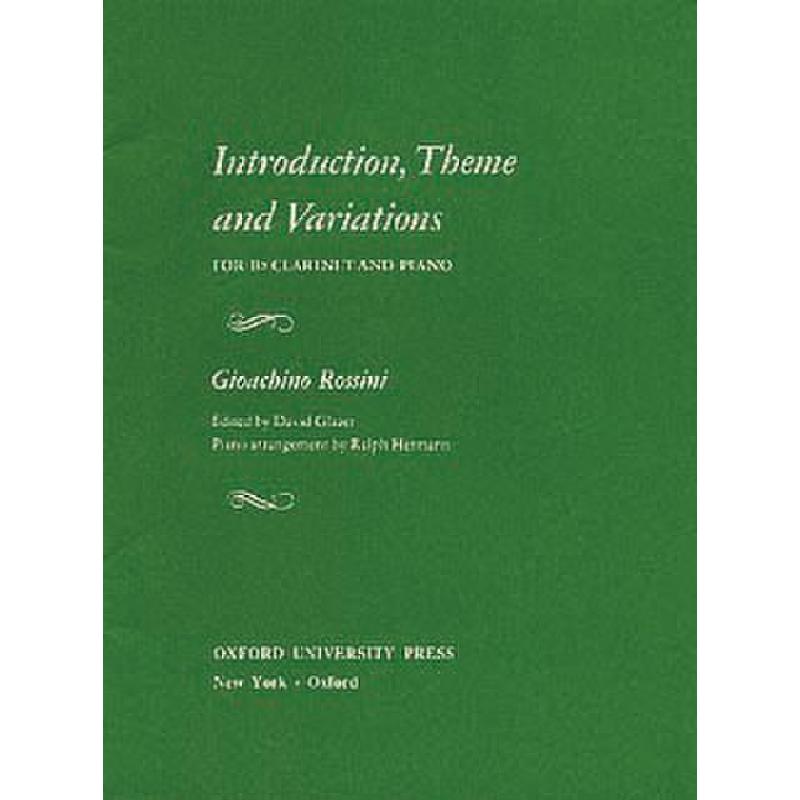 Introduction Theme + Variations Introduction Theme + Variations