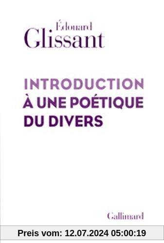 Introduction à une poétique du divers (Hors Série)