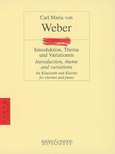 Introduktion, Thema und Variationen: Klarinette und Klavier.