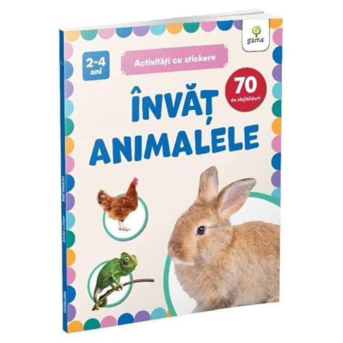Invat Animalele. Activitati Cu Stickere 2-4 Ani
