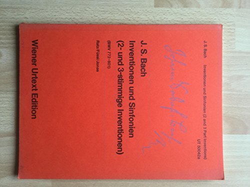 Inventionen und Sinfonien: Zwei- und dreistimmige Inventionen. BWV 772 - 801. Klavier. (Wiener Urtext Edition) von Universal Edition AG