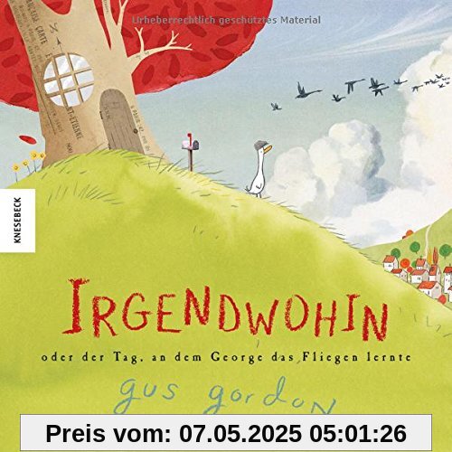 Irgendwohin oder der Tag, an dem George das Fliegen lernte: Ein wunderschön gestaltetes Bilderbuch über die Freundschaft, das Reisen und das Entdecken