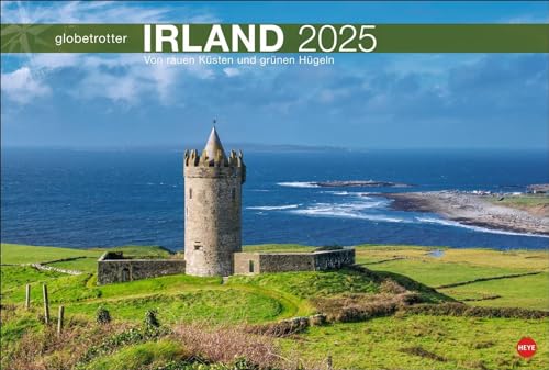 Irland Globetrotter Kalender 2025 - Von rauen Küsten und grünen Hügeln: Wandkalender XL mit Fotos der beeindruckenden irischen Landschaften. Kalender ... (Globetrotter Reisekalender Heye)
