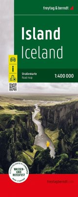 Island, Straßenkarte 1:400.000, freytag & berndt, Softcover von Freytag-Berndt u. Artaria