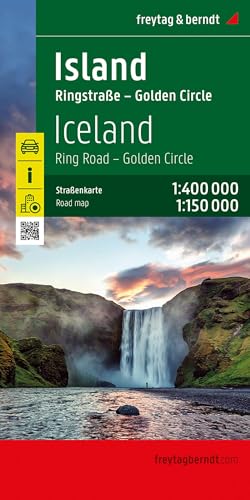 Island, Straßenkarte 1:400.000, freytag & berndt: Ringstraße - Golden Circle 1:150.000, Innenstadtpläne (freytag & berndt Auto + Freizeitkarten) von FREYTAG-BERNDT UND ARTARIA
