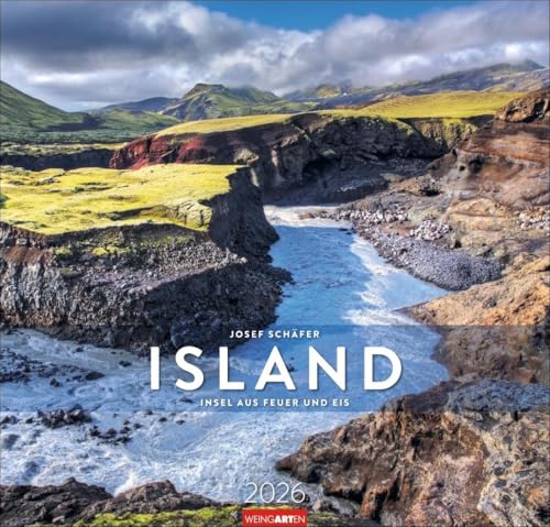 Island Kalender 2026 - Insel aus Feuer und Eis: Wandkalender XXL mit 12 atemberaubenden Fotos von Islands Gletschern, Vulkan-Landschaften und ... 48 x 46 cm (Reisekalender Weingarten) von Weingarten